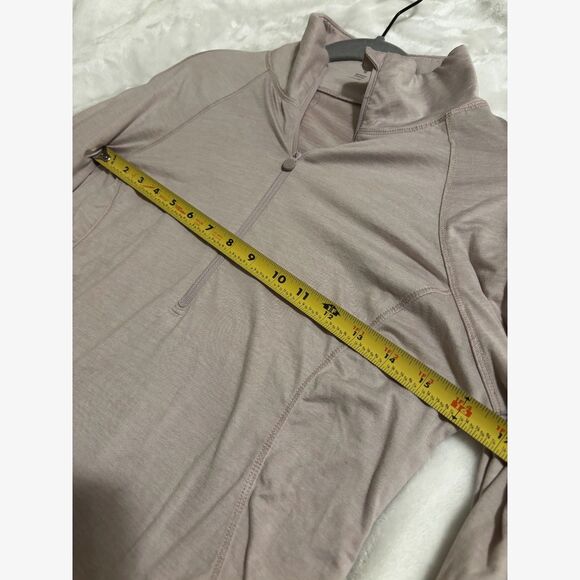 Apana Women’s M Mauve Quarter Zip Pilatescore Athleisure Soft Minimalist Workout - Picture 8 of 8
